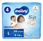 Трусики детские, Moony (Муни) р. 4 (9-14 кг) L 44 шт универсальные