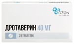 Дротаверин, таблетки 40 мг 20 шт